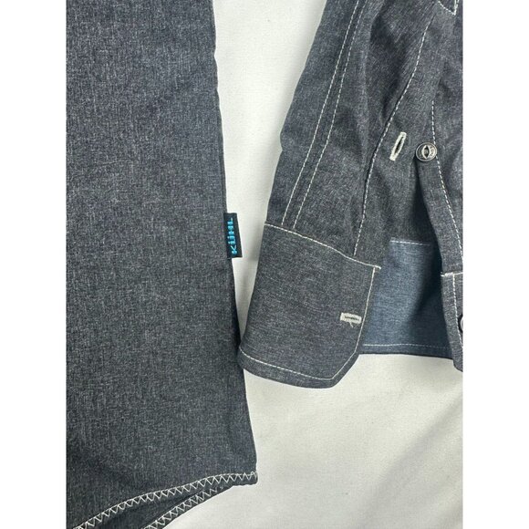KUHL Bundle Lot of 2 Button Down Long Sleeve Shirt Mens M Charcoal Gray Nylon Ou - Picture 5 of 15